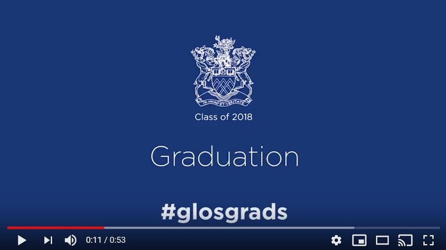 Time to Shine! University of Gloucestershire grads given clips.